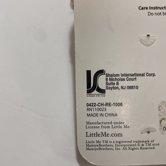 NWT👣LITTLE ME🍁baby BEANIE and SLIPPERS SET🤎size..0-6m🤎 - Picture 4 of 4